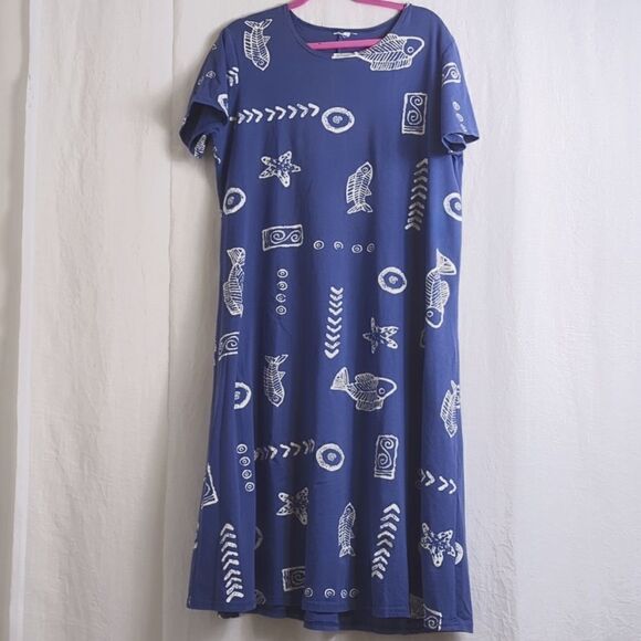 Langenlook Blue Dress Coconut Bay Large - Picture 1 of 6